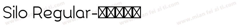 Silo Regular字体转换